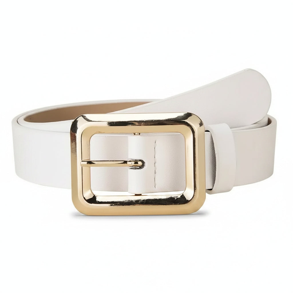 Ceinture en cuir pour femme – Boucle ardillon carrée